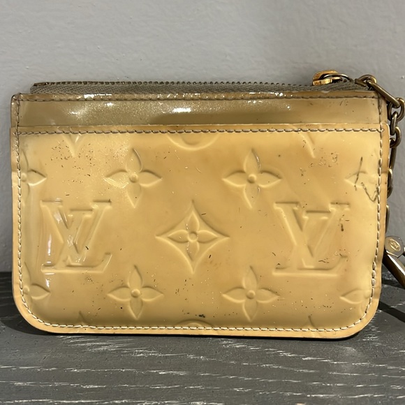 Louis Vuitton Wallet Coin Purse Pochette Cles beige Leather - Picture 3 of 8